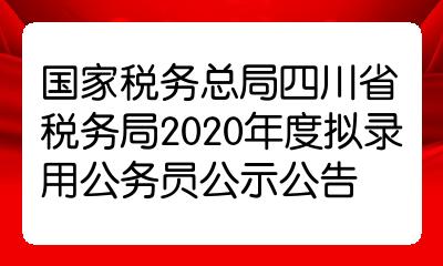 税务局公务员录取公示名单正式发布