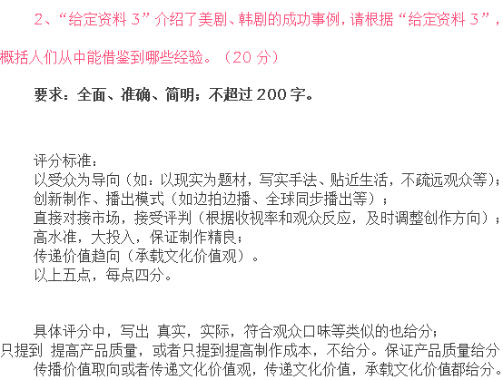 申论四类评分标准详解及要点分析