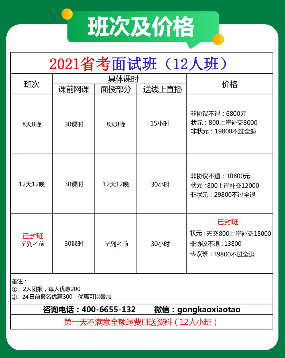 中公面试培训班价格表与深度解析详解