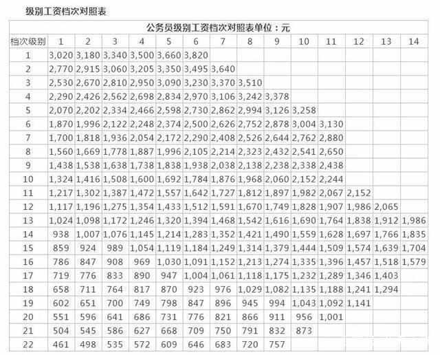 公务员职级级别详解，一览表、解读与探讨