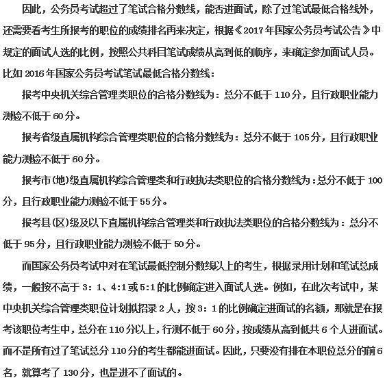 公务员笔试成绩与面试入围分数深度解析