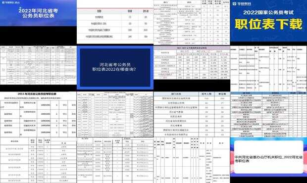 河北公务员考试职位表下载官网，全面解析与了解