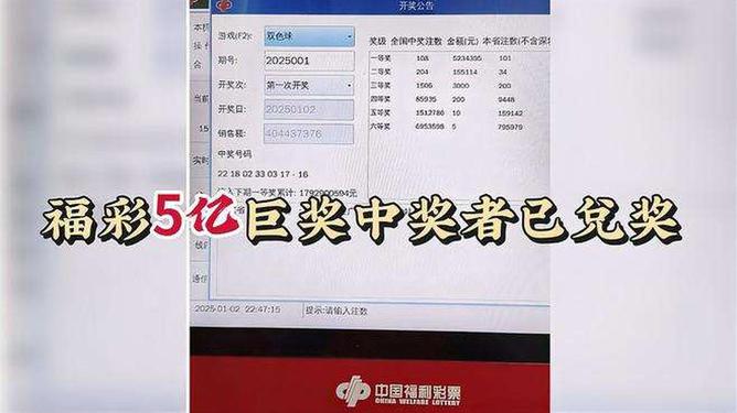 揭秘福彩巨额奖金背后的故事，中奖者完成兑奖，5亿巨奖花落谁家？