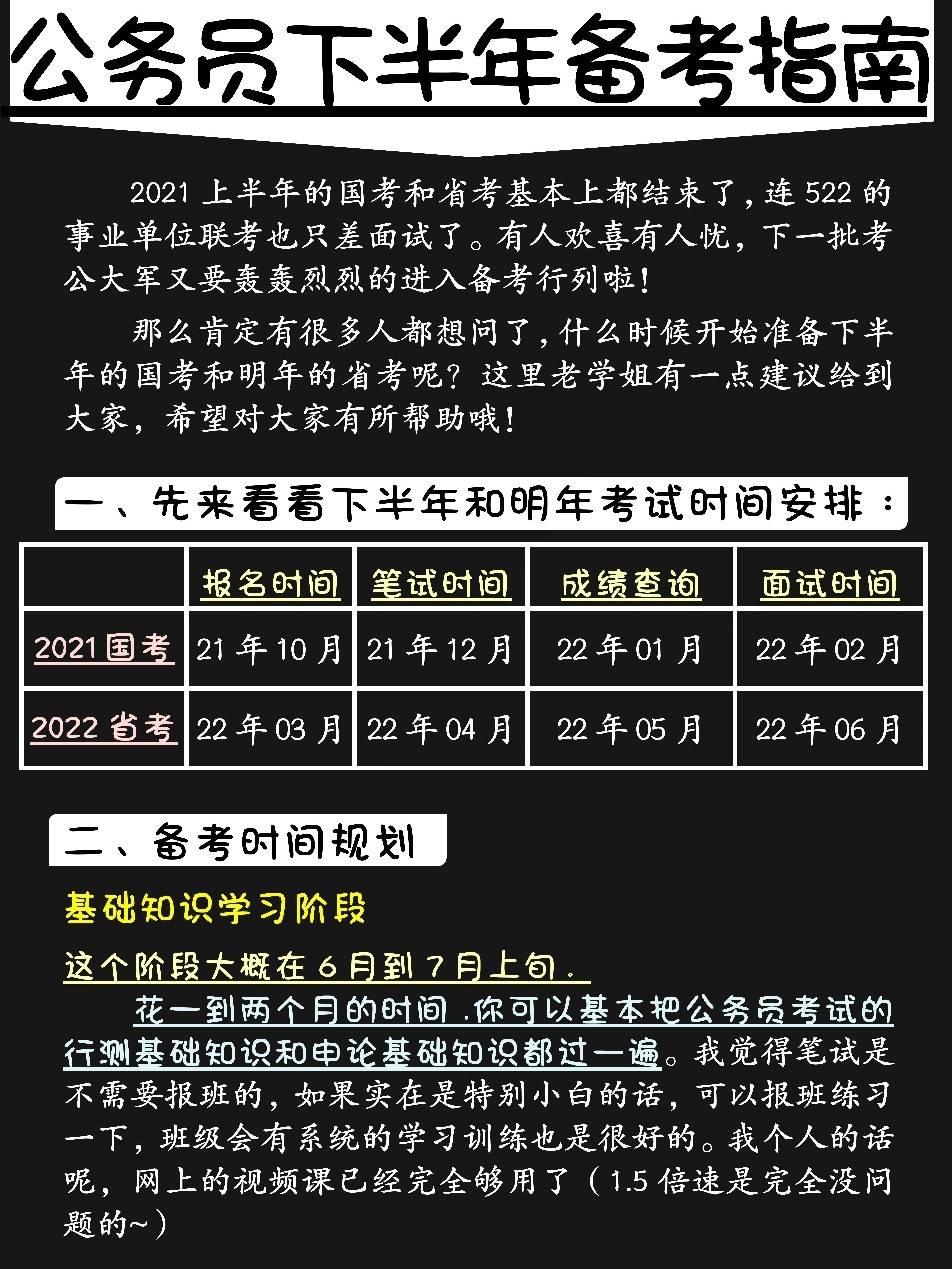 公务员考试备考经验分享